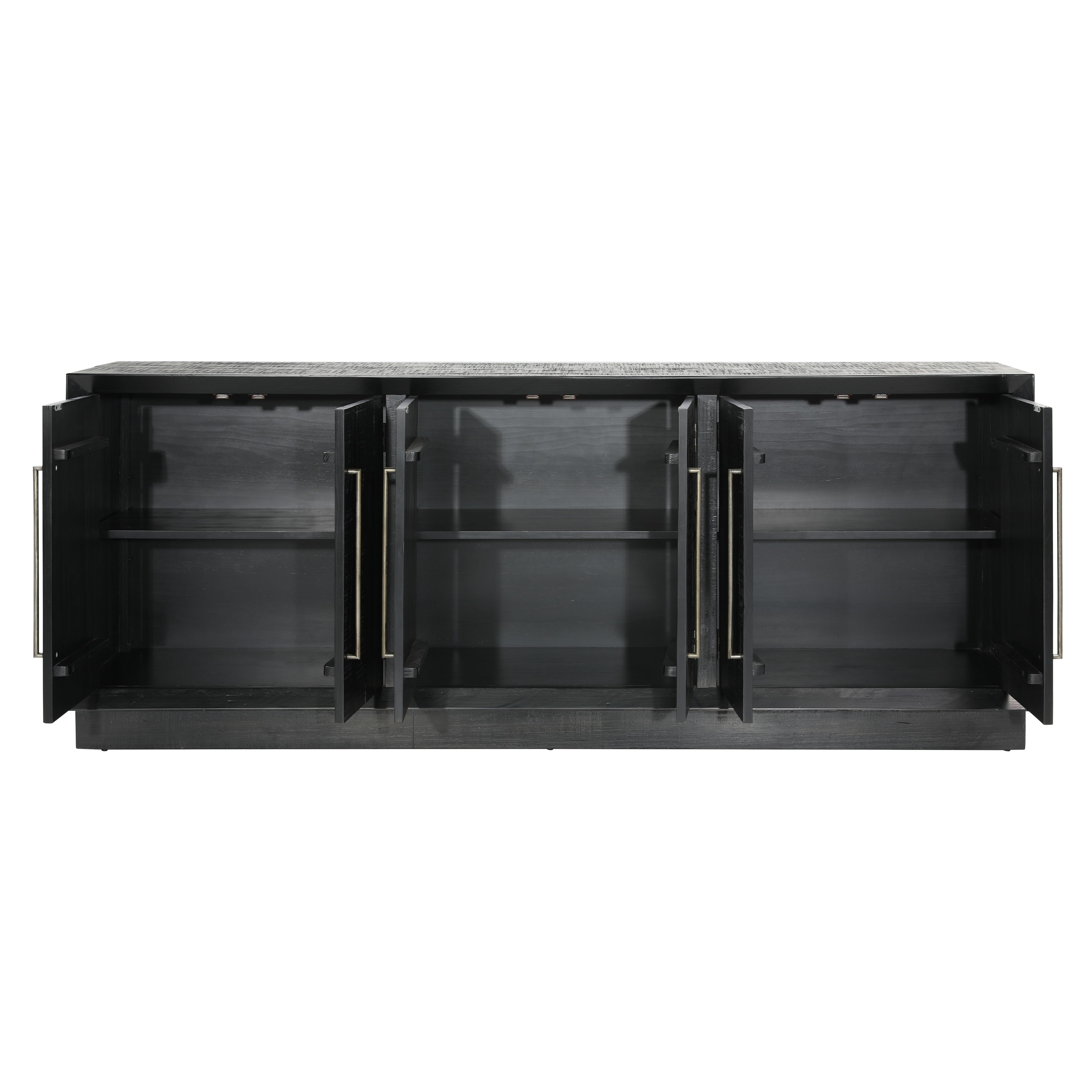Humphreys Sideboard Black, Sideboards & Buffet by Dovetail, 86.2" width x 33.75" height x 17.75" depth View 5