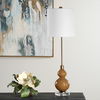 Sienna Caramel Glass Buffet Lamp thumbnail 3