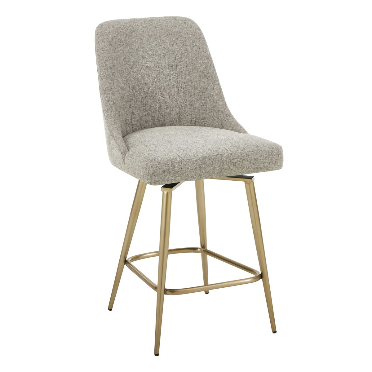 Bramwell Upholstered Counter Stool, Counter & Bar Stool by Uttermost, 20" width x 39.25" height x 23.5" depth View 4
