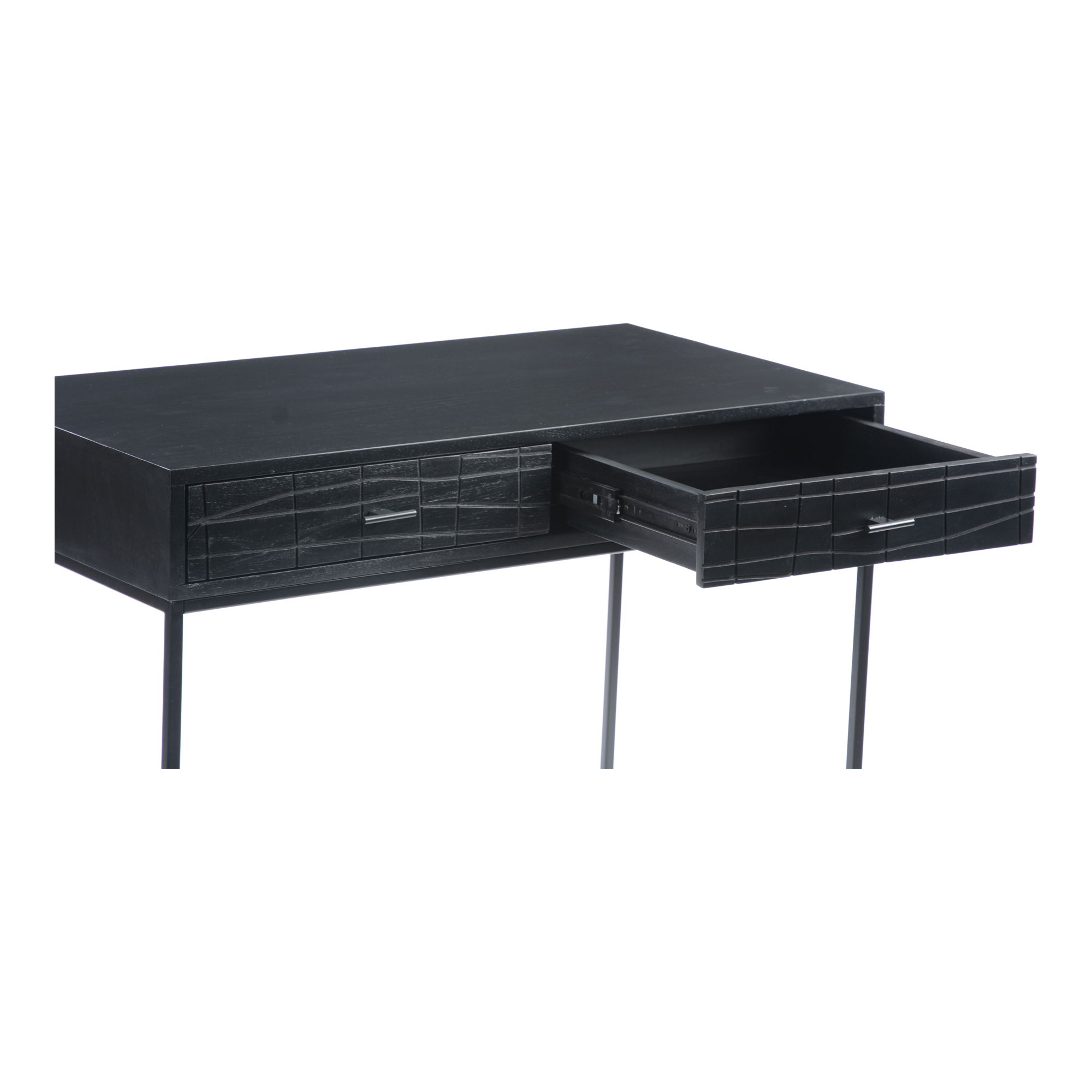 Atelier Desk Black, by Moe's Home, 35.5" width x 30" height x 20" depth View 4