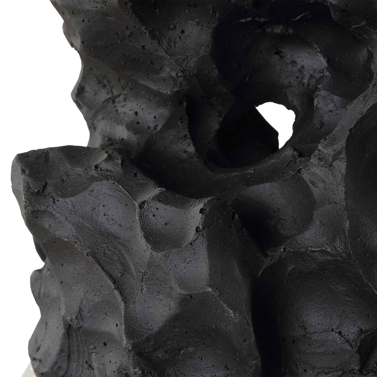 Basalt Black Stone Table Lamp, by Uttermost, 17" width x 27.25" height x 10" depth View 9