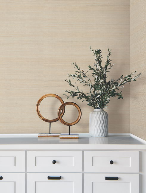 Modern Abaca Dune Wallpaper