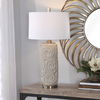 Zade Warm Gray Table Lamp, by Uttermost, 18" width x 33" height x 18" depth thumbnail 2