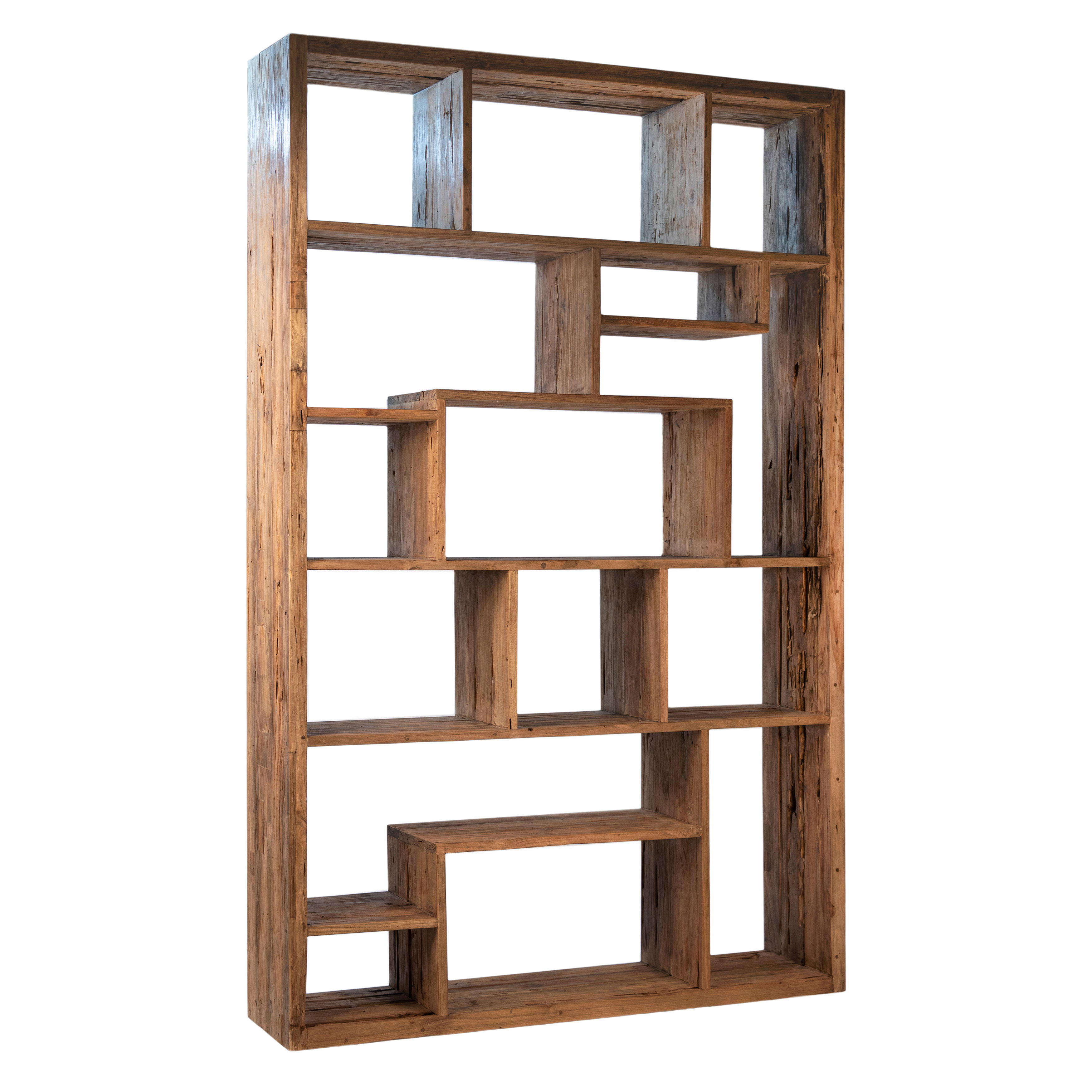 Mariz Bookcase, Shelving & Bookcase by Dovetail, 55" width x 87" height x 13" depth View 1
