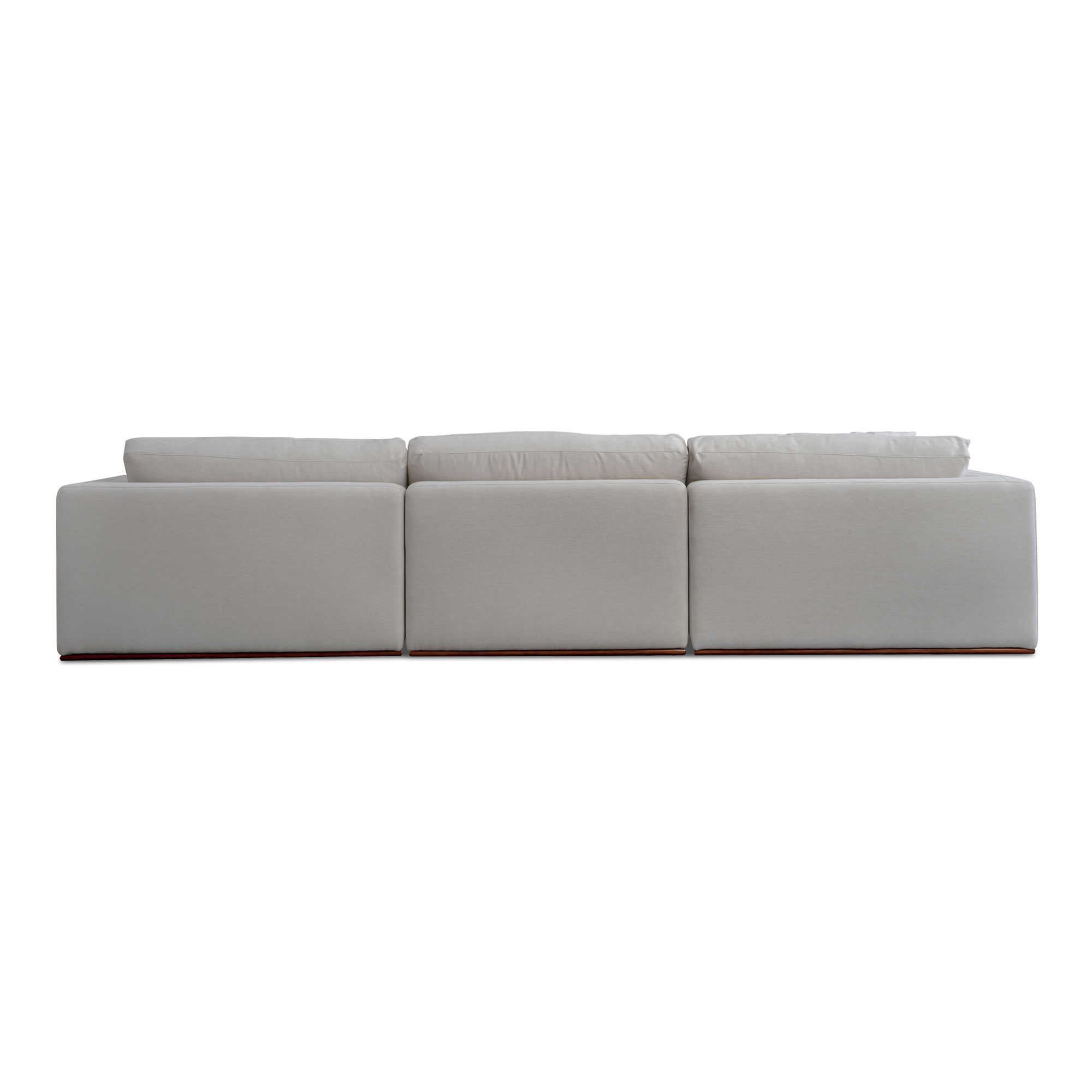 Rue Modular Sofa Off White, Sofas & Sectional by Moe's Home, 136.2" width x 23.6" height x 41" depth View 4