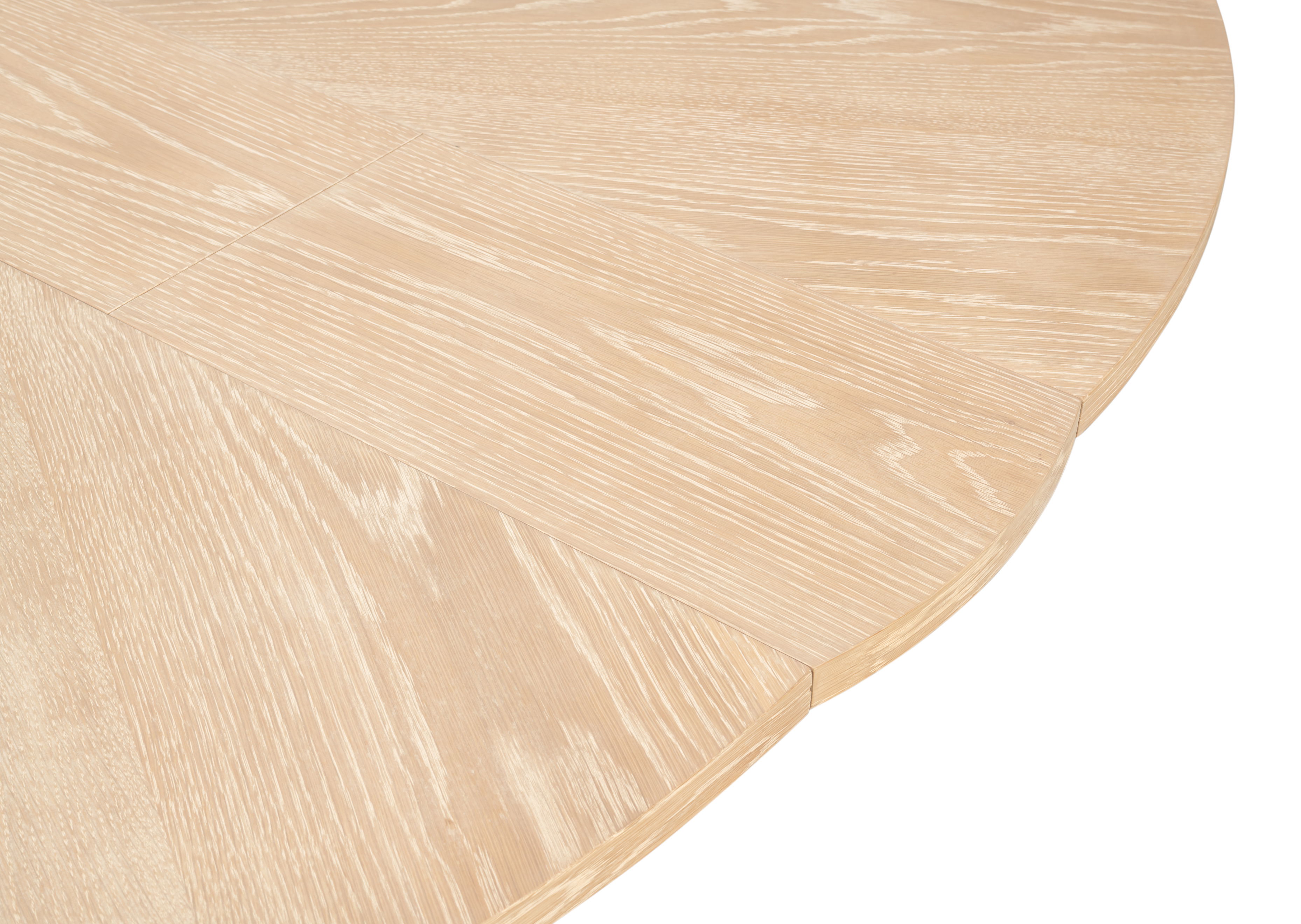 Tower Jupe Dining Table,Med,Bleached Oak, by Sarreid, 55" length x 55" width x 30" height View 4