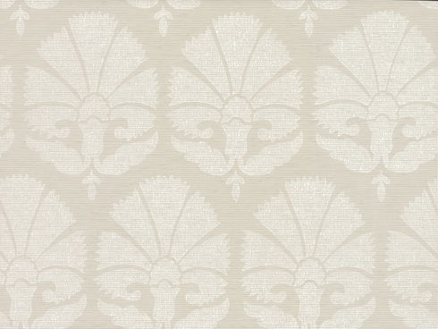 Ottoman Fans Light Grey Wallpaper