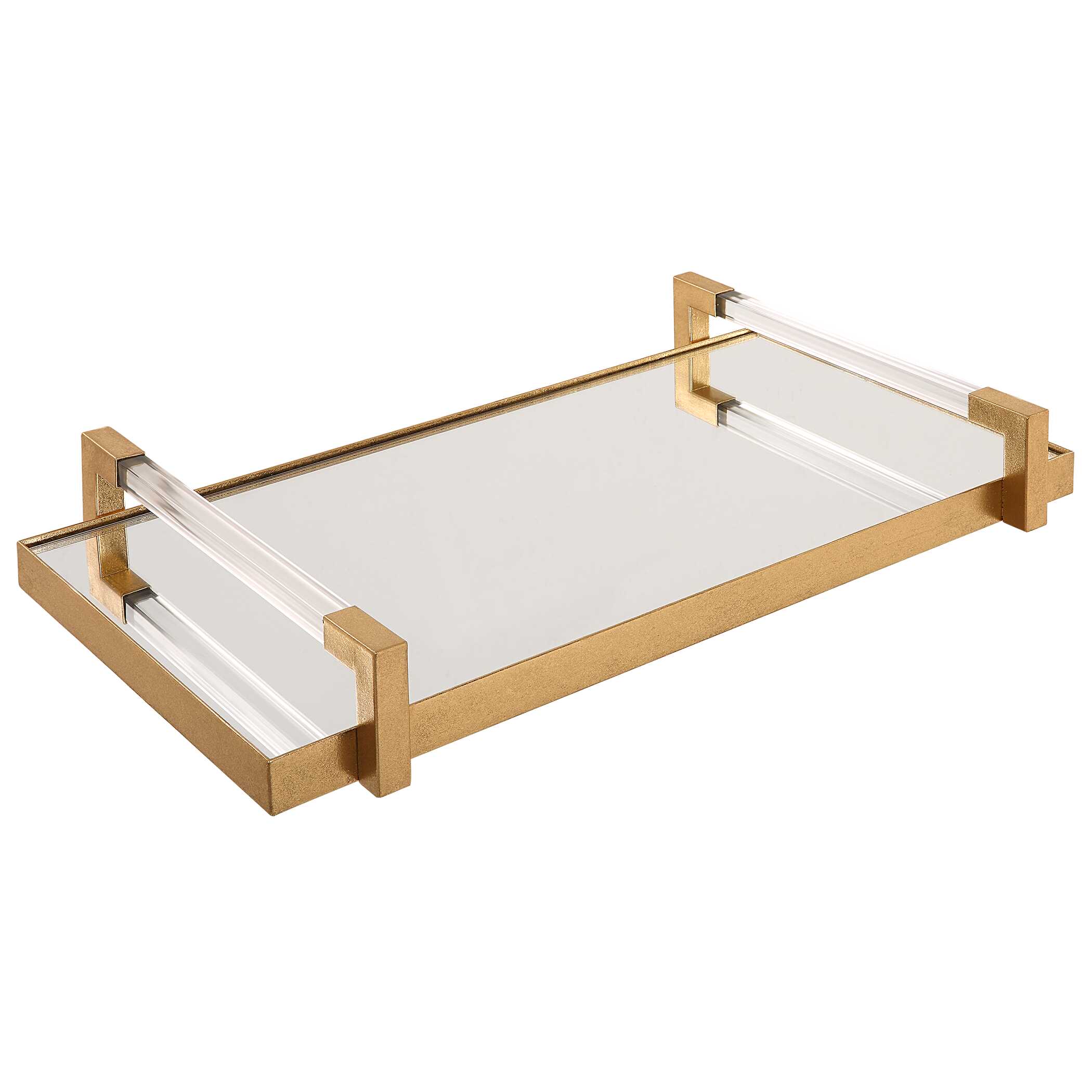 Deki Gold Mirrored Tray large image 