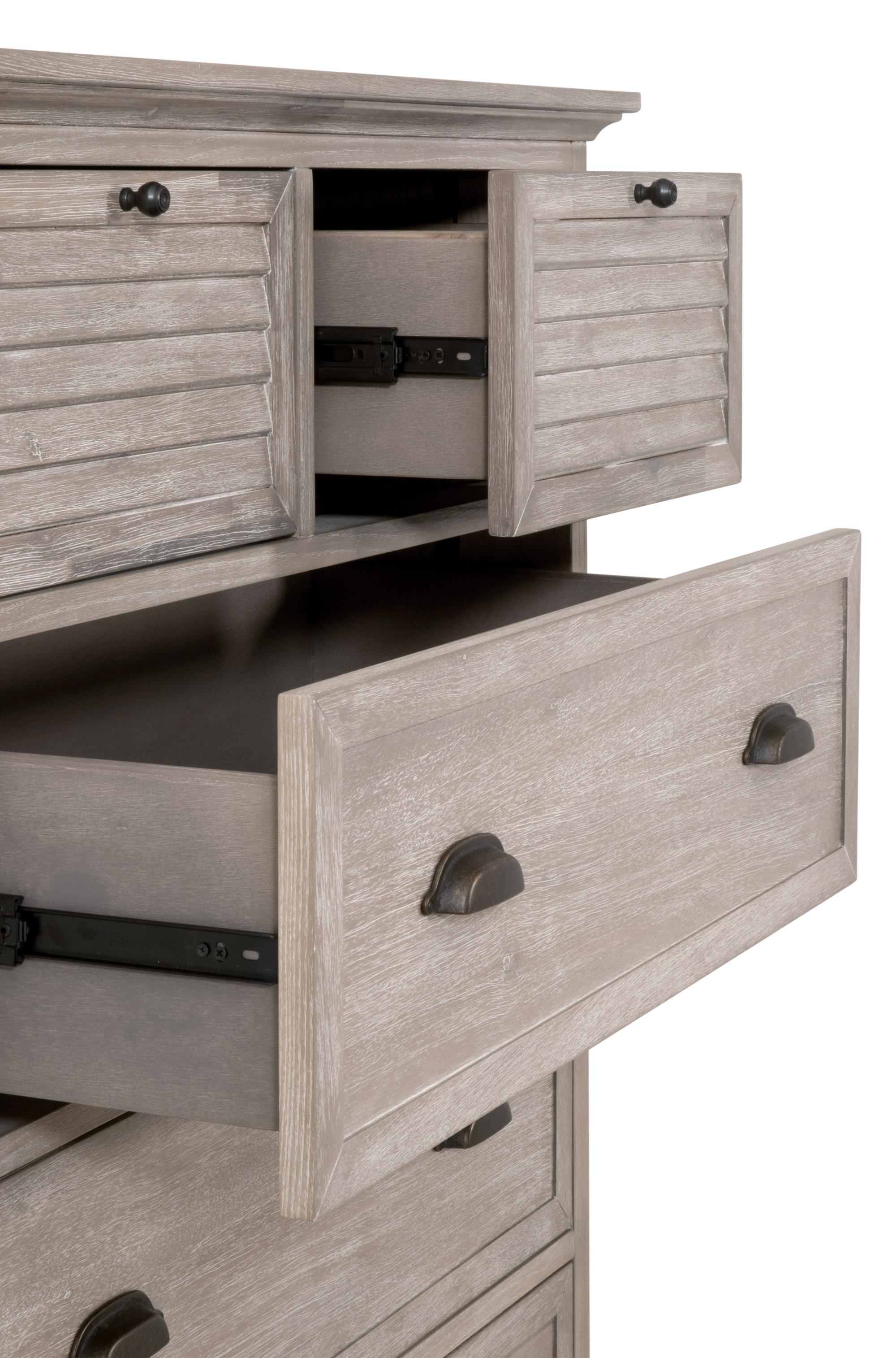 Eden 5-Drawer High Chest, Dresser by Essentials for Living, 37.75" width x 48.5" height x 20" depth View 8