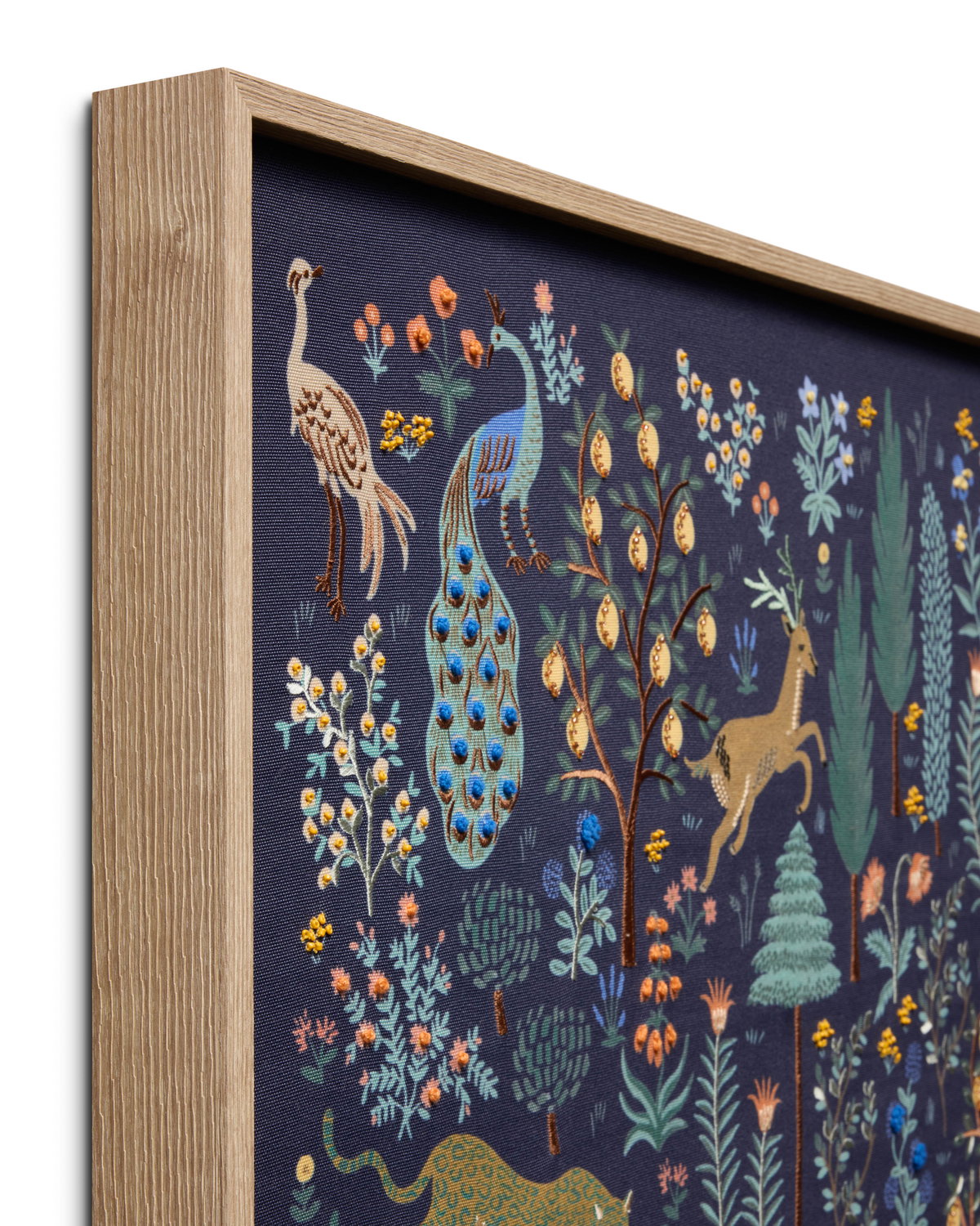 Rifle Paper Co. x Loloi Navy Menagerie Wall Art, Wall Hanging, 31" length x 31" width View 2