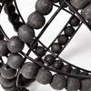 Earnhardt I Small 9L x 9W Black Wooden Beaded Orb, Decorative Object by Mercana, 8.66" length x 8.66" width x 8.86" height thumbnail 8