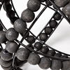 Earnhardt I Small 9L x 9W Black Wooden Beaded Orb, Decorative Object by Mercana, 8.66" length x 8.66" width x 8.86" height thumbnail 8