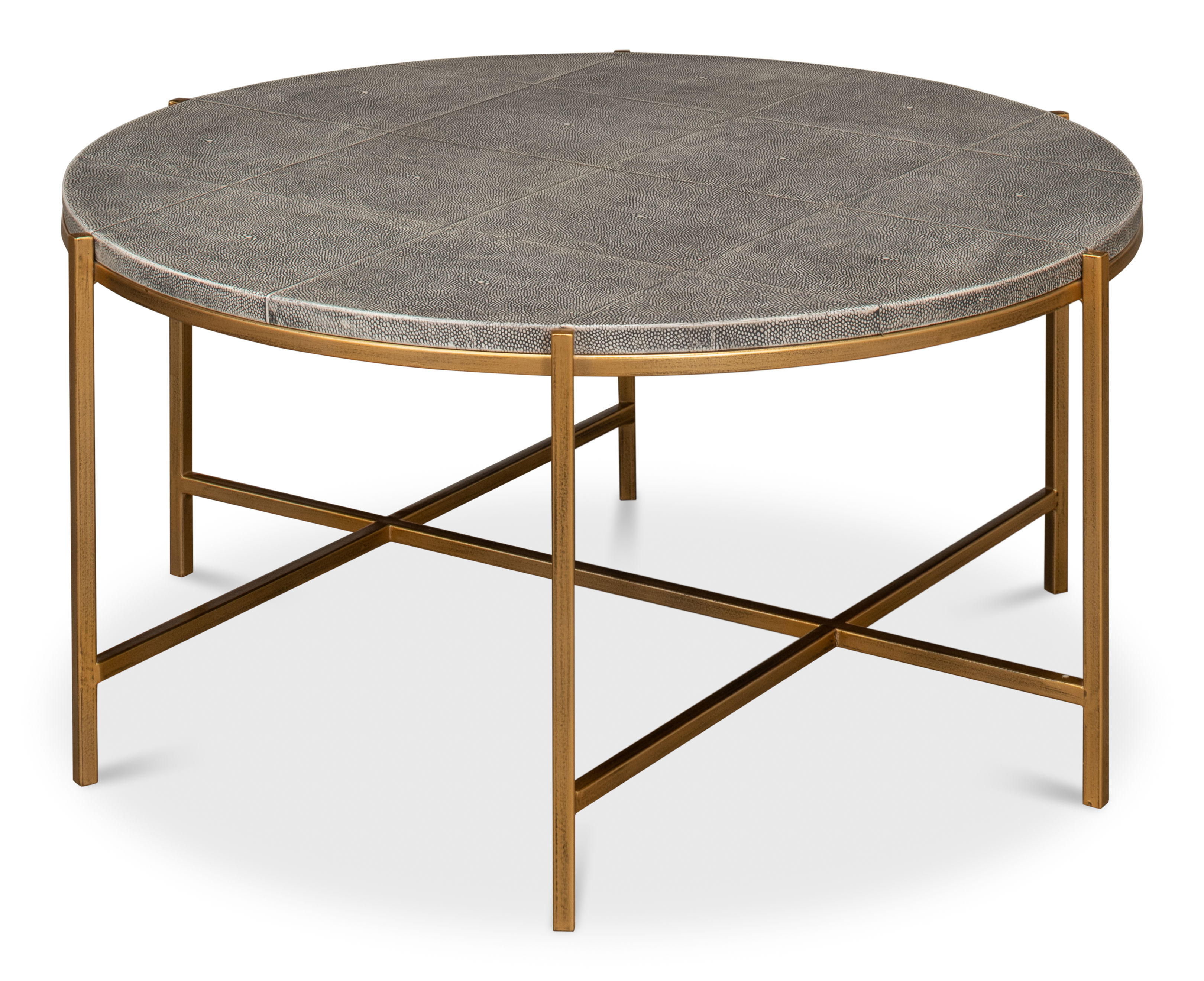 Grey Shagreen Coffee Table large image 