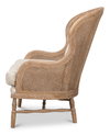Randolph Wing Chair, by Sarreid, 2'7" length x 2'4" width x 3'2" height thumbnail 9