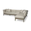 Denali III Beige Upholstered Wooden Frame Sectional, Sectional Sofa by Mercana, 121" length x 86" width x 30.25" height thumbnail 1