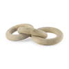 Alize Solid Wood Circular Chain Link Decorative Object, by Mercana, 14" length x 11" width x 8" height thumbnail 1