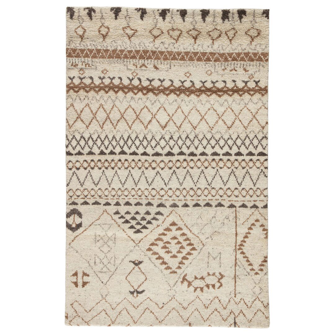 Gisela Hand-Knotted Ivory Area Rug large image 