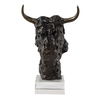 Bison Bust Bronze Sculpture thumbnail 4