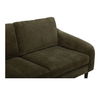 Quinn Sectional Cedar Green, Sectional Sofa by Moe's Home, 98" width x 33.5" height x 59.2" depth thumbnail 6