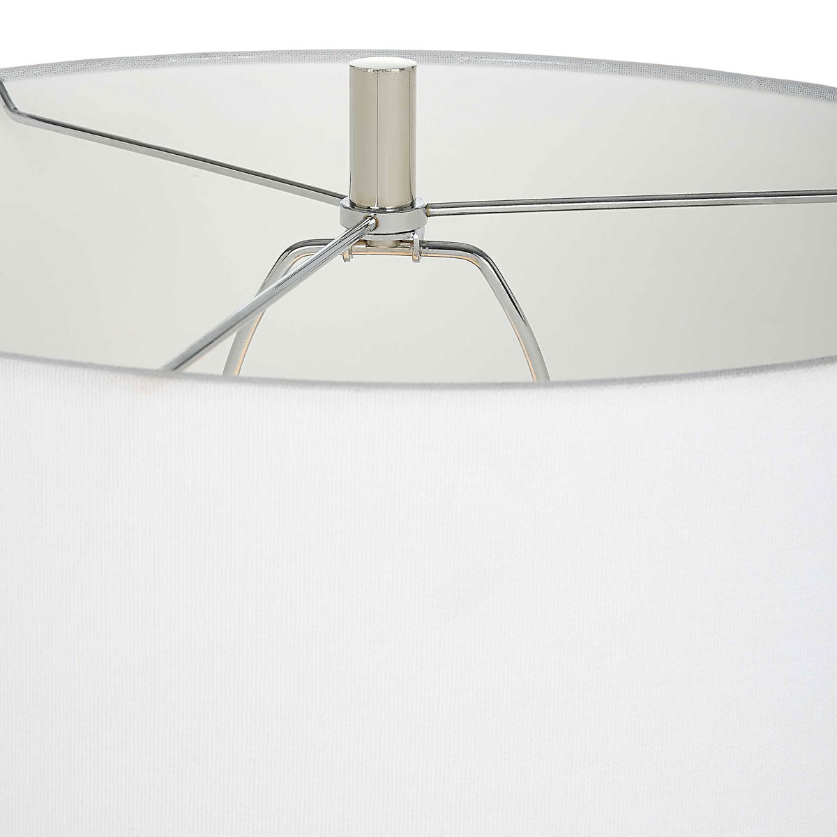 Clariot Ribbed Blue Table Lamp, by Uttermost, 16" width x 31" height x 16" depth View 8