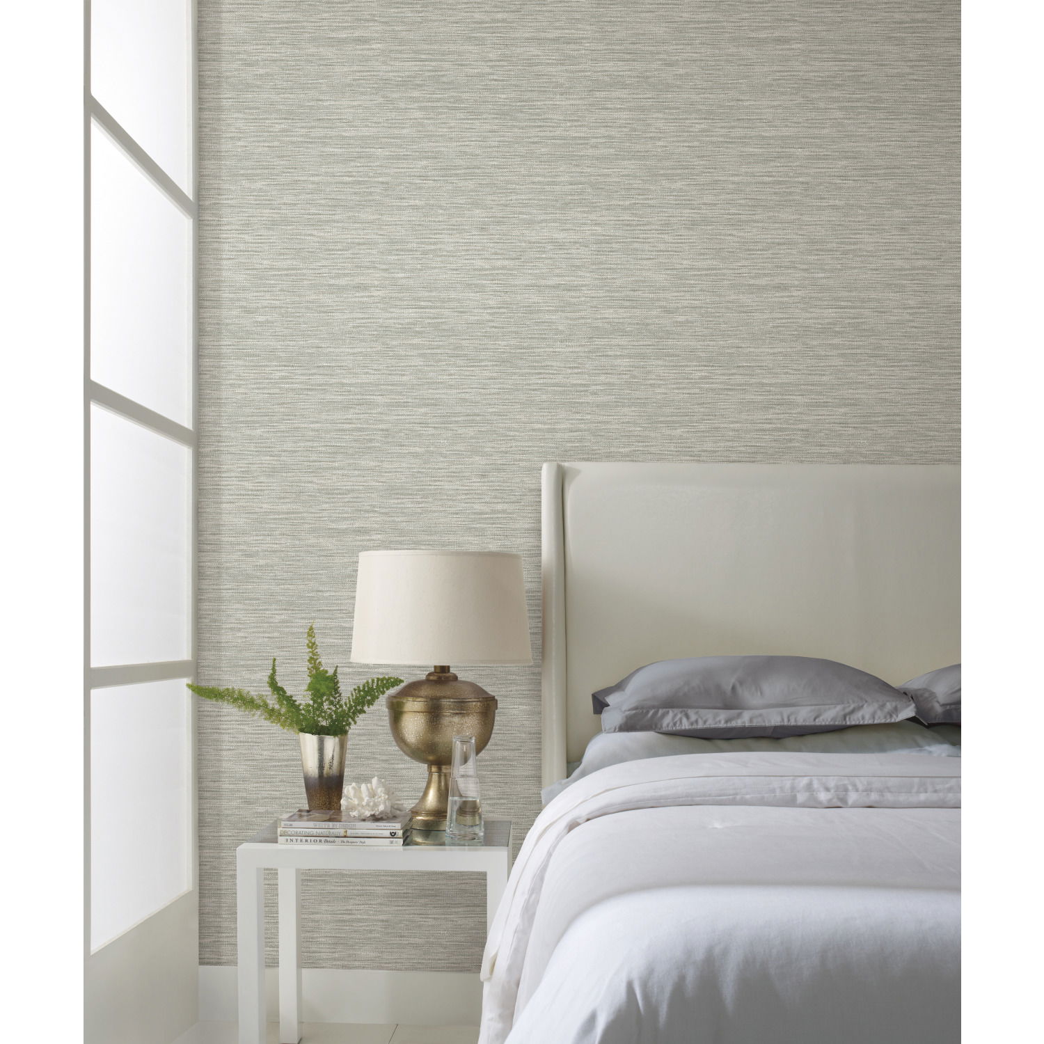 Challis Woven Grey Wallpaper Challis Woven Grey Wallpaper large image