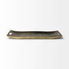 Drey 24L x 10W Gold Rectangular Tray, Decorative Tray by Mercana, 24" length x 9.75" width x 1" height thumbnail 6