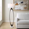 Sonic Open Oval Floor Lamp, by Uttermost, 20" width x 65" height x 20" depth thumbnail 2