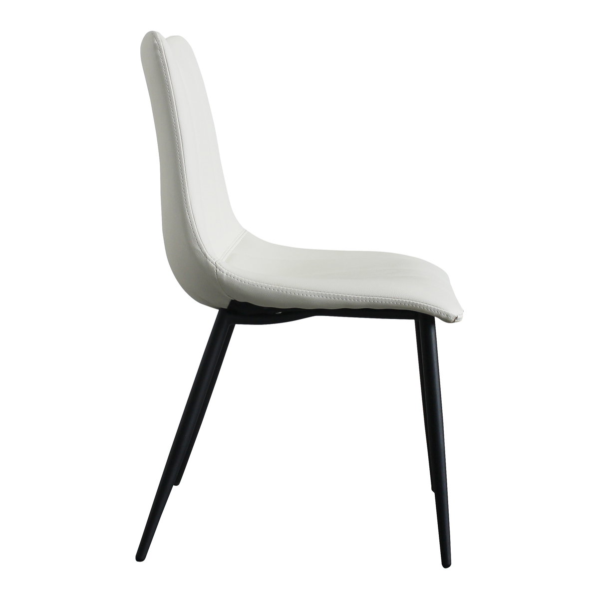 Alibi Dining Chair Ivory - Set Of Two, by Moe's Home, 18" width x 33" height x 20" depth View 5