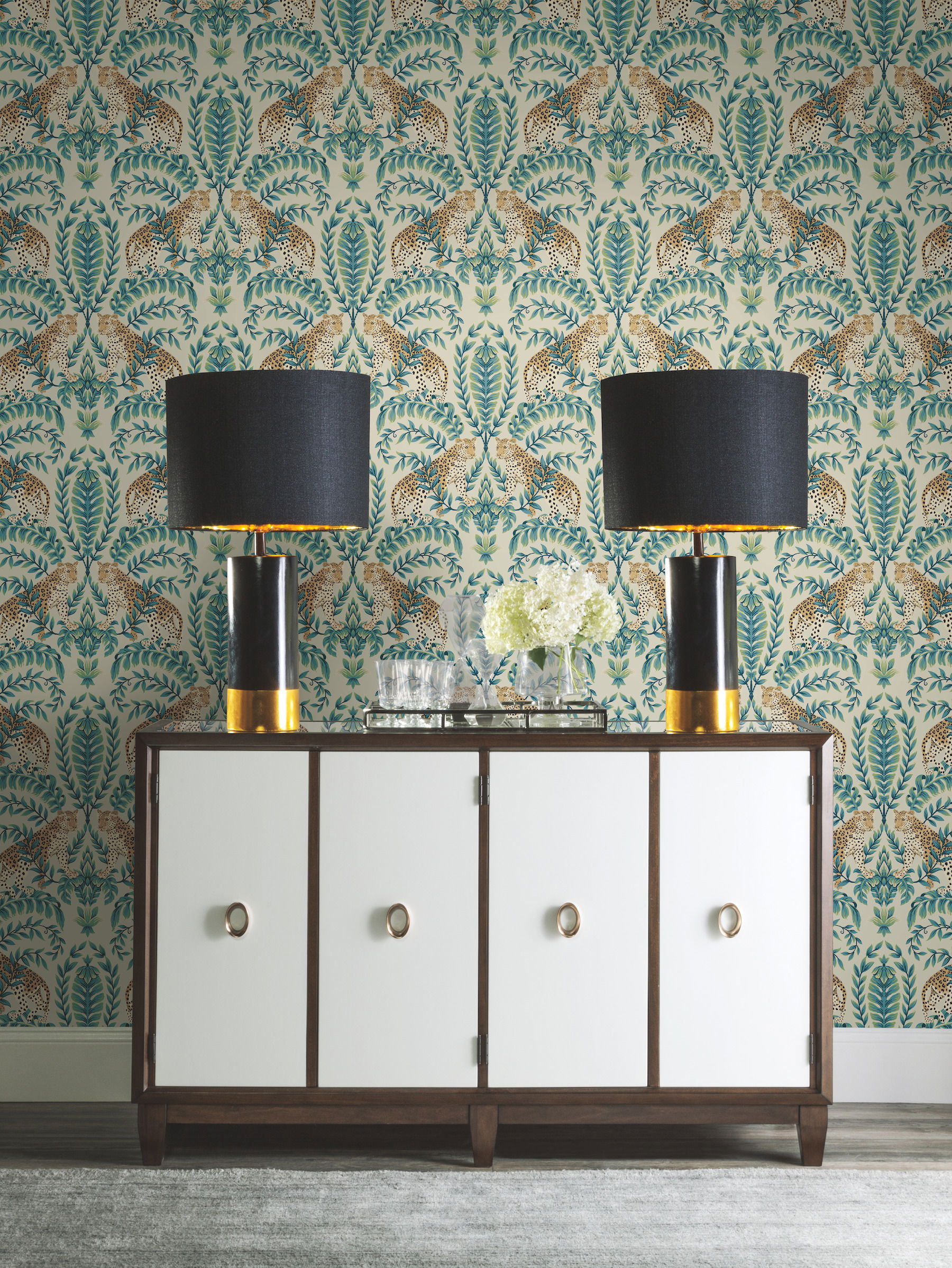 Jungle Leopard Taupe Wallpaper Jungle Leopard Taupe Wallpaper large image