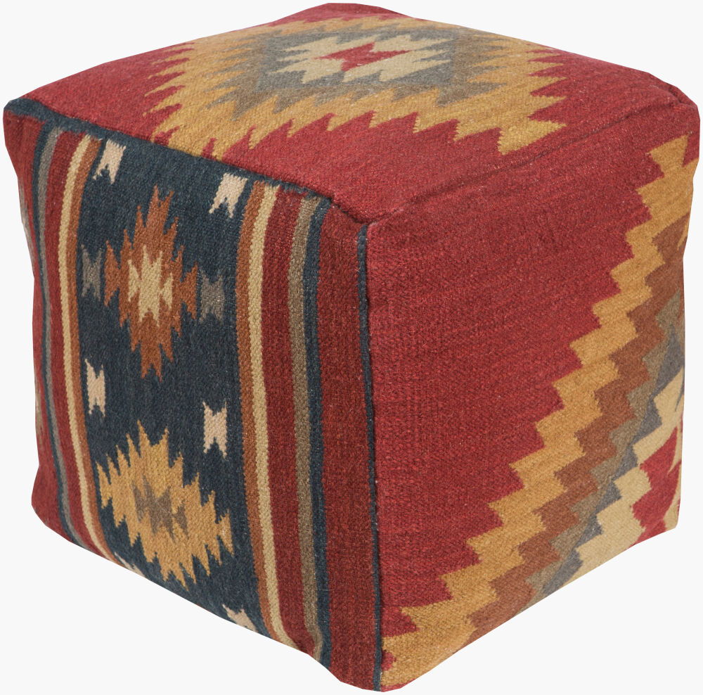 Frontier Pouf, Ottoman by Surya, 18" width x 18" height
