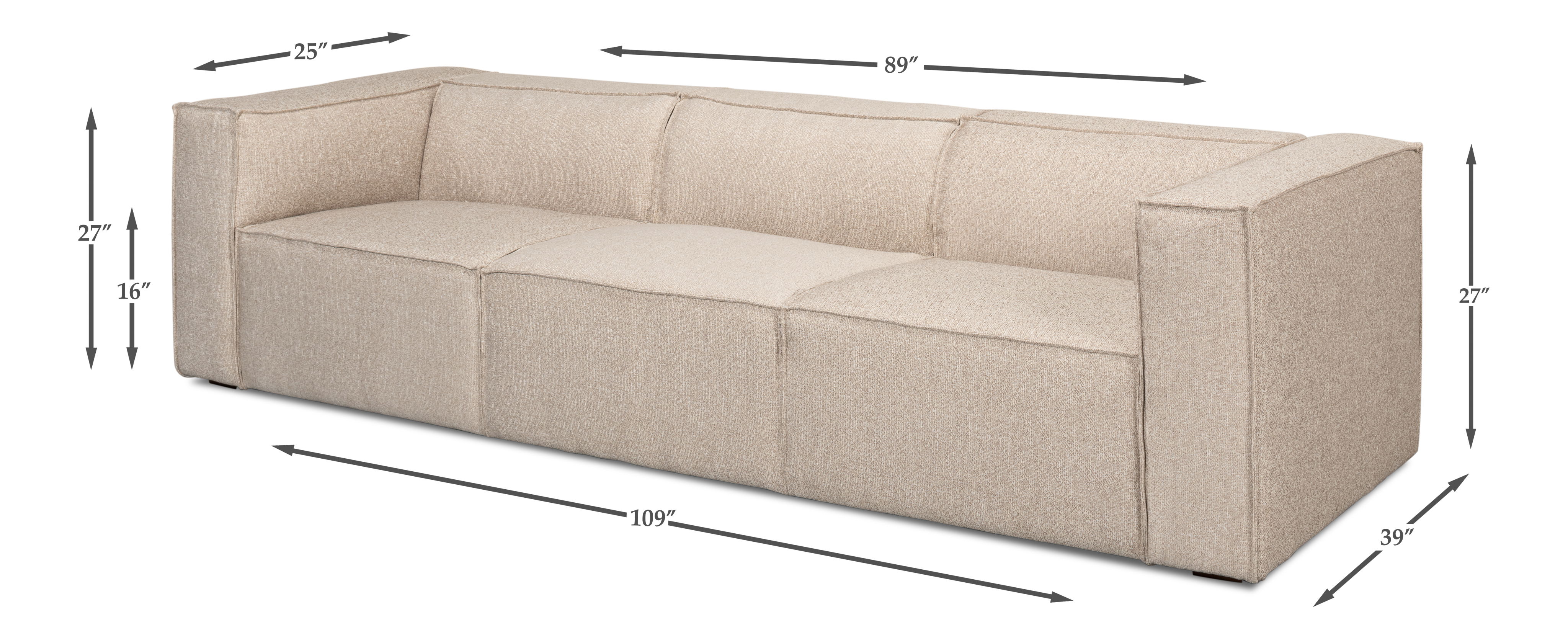 Miles Sofa  Fabric large image 