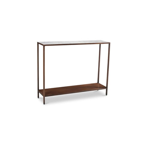 Bottego Console Table Antique Copper
