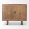 Grier Medium Brown Wood with Cane 2 Door Accent Cabinet thumbnail 4