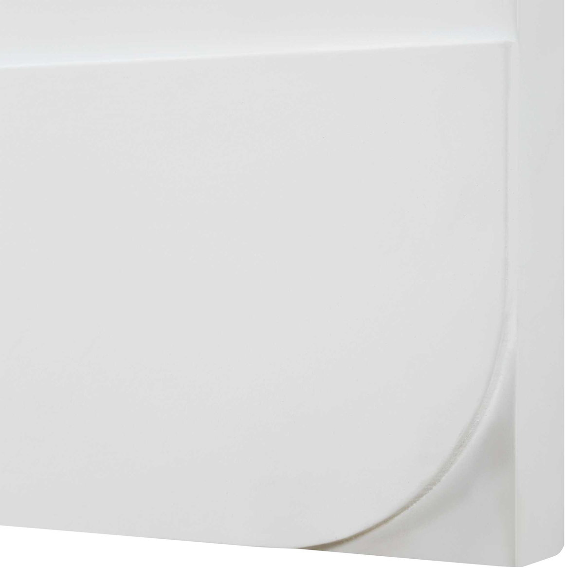 Contours White Wall Decor Set/2, Sculptural Wall Art by Uttermost, 24" width x 24" height x 1.38" depth View 7