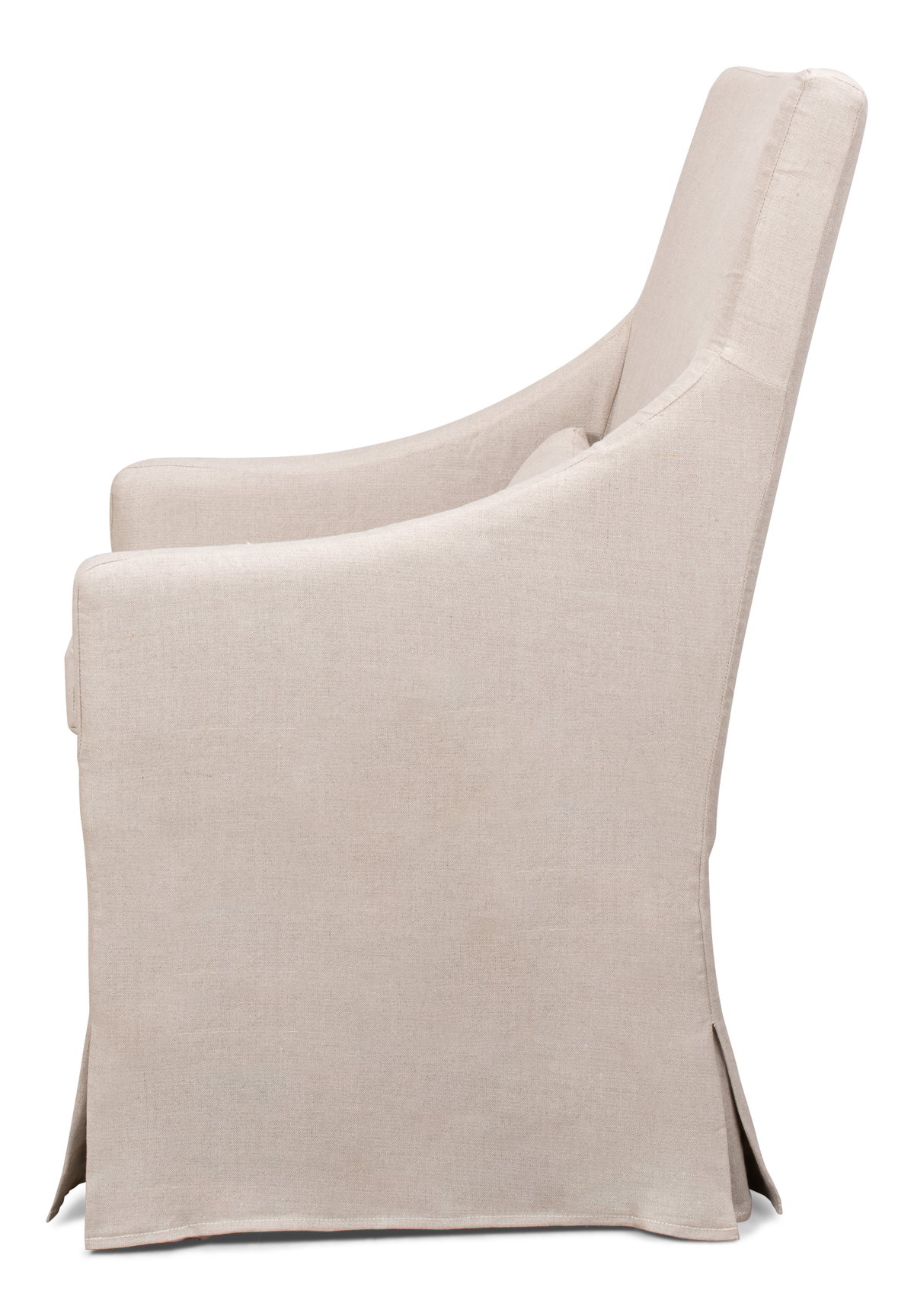 Skirted Arm Chair, by Sarreid, 2'4" length x 2' width x 3'5" height View 5