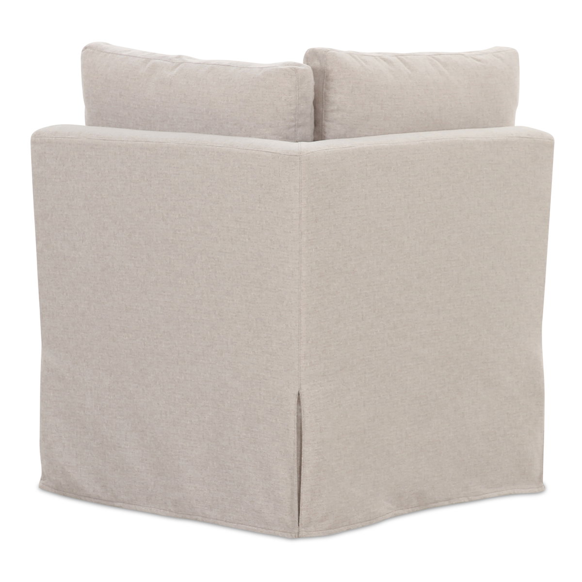 Fable Slipcover Dining Corner Chair Beige, Sectional Sofa by Moe's Home, 28.5" width x 31.75" height x 28.5" depth View 4
