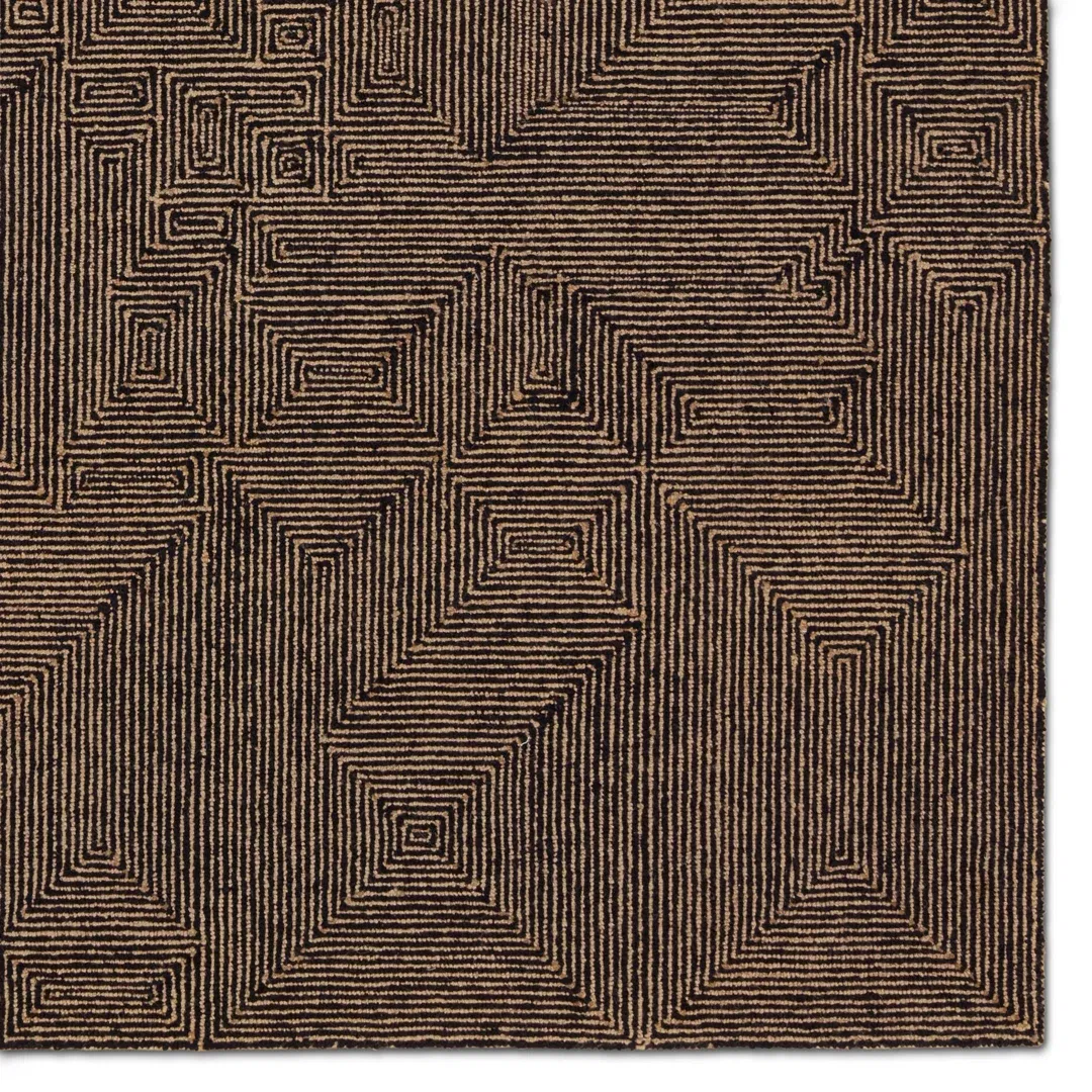 Quarion Handmade Geometric Tan/Black large image 