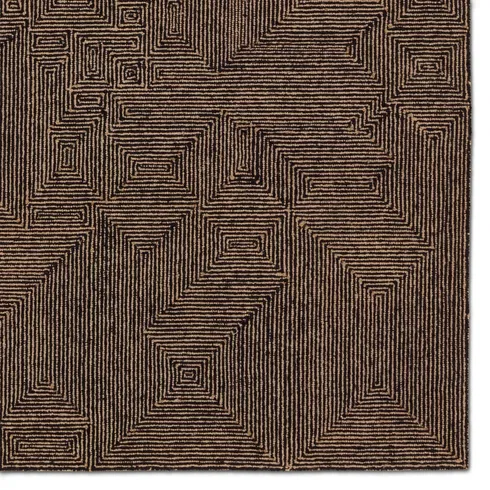 Quarion Handmade Geometric Tan/Black
