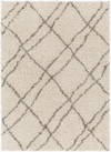 Capella Shag Machine Woven Rug, by Surya, 1'3.75" length x 1'3.75" width thumbnail