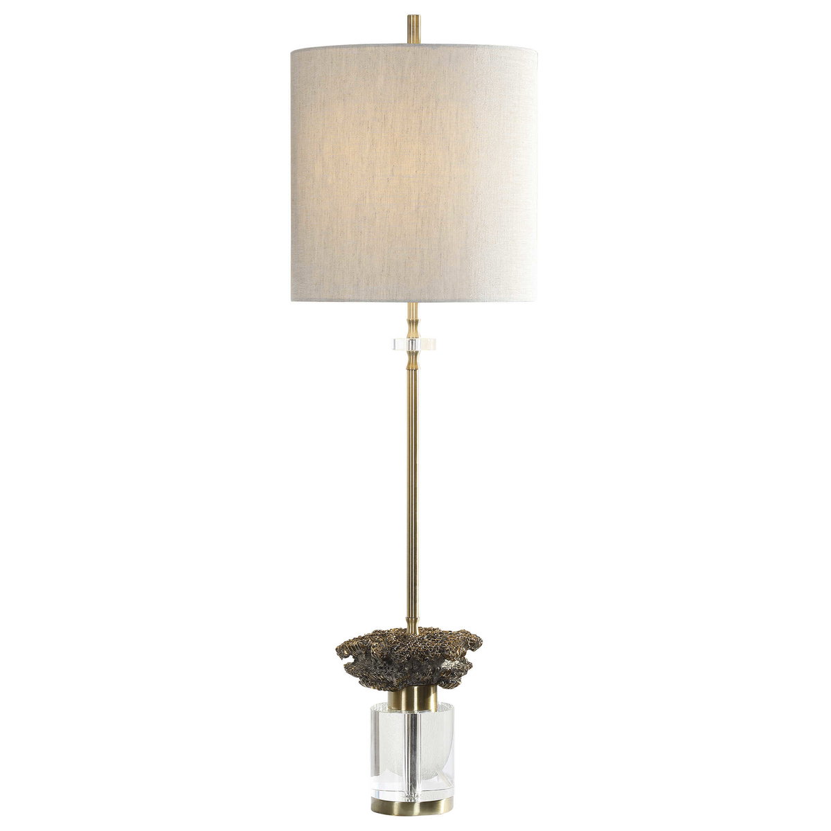 Kiota Wasp's Nest Buffet Lamp, by Uttermost, 10" width x 2'9" height x 10" depth View 1