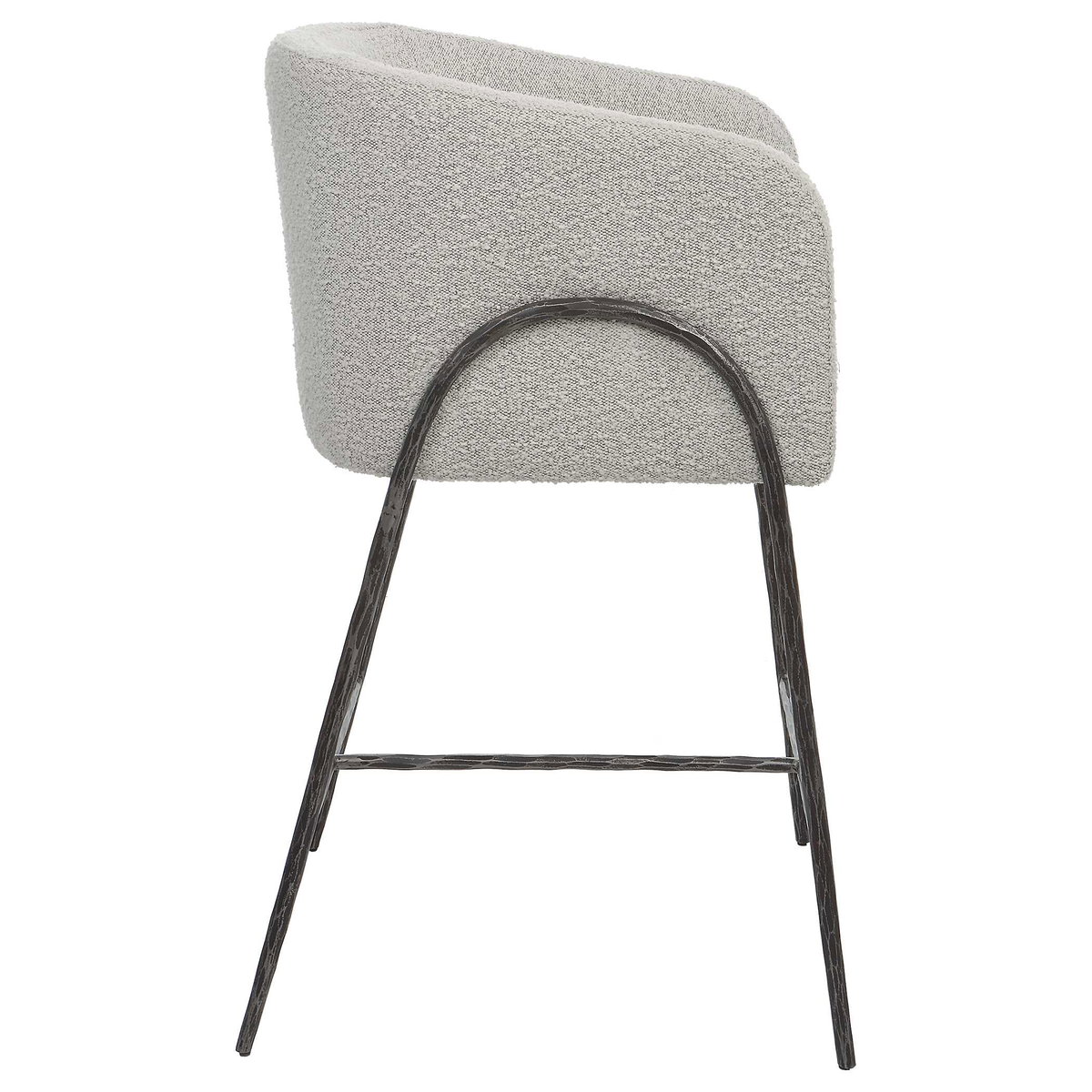 Jacobsen Gray 27' Counter Stool, Counter & Bar Stool by Uttermost, 23" width x 38.5" height x 23" depth View 6