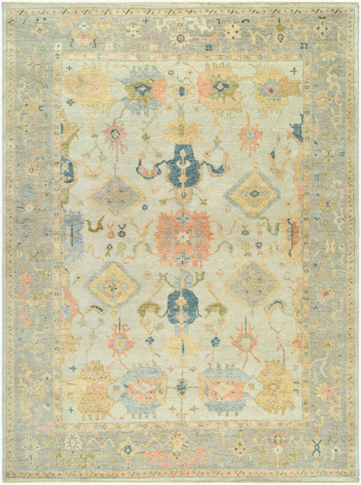 Normandy Handmade Rug, by Surya, 1'6" length x 1'6" width