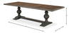Rectangular Dining Table  As Shown, by Sarreid, 3'4" length x 9' width x 2'6" height thumbnail 15