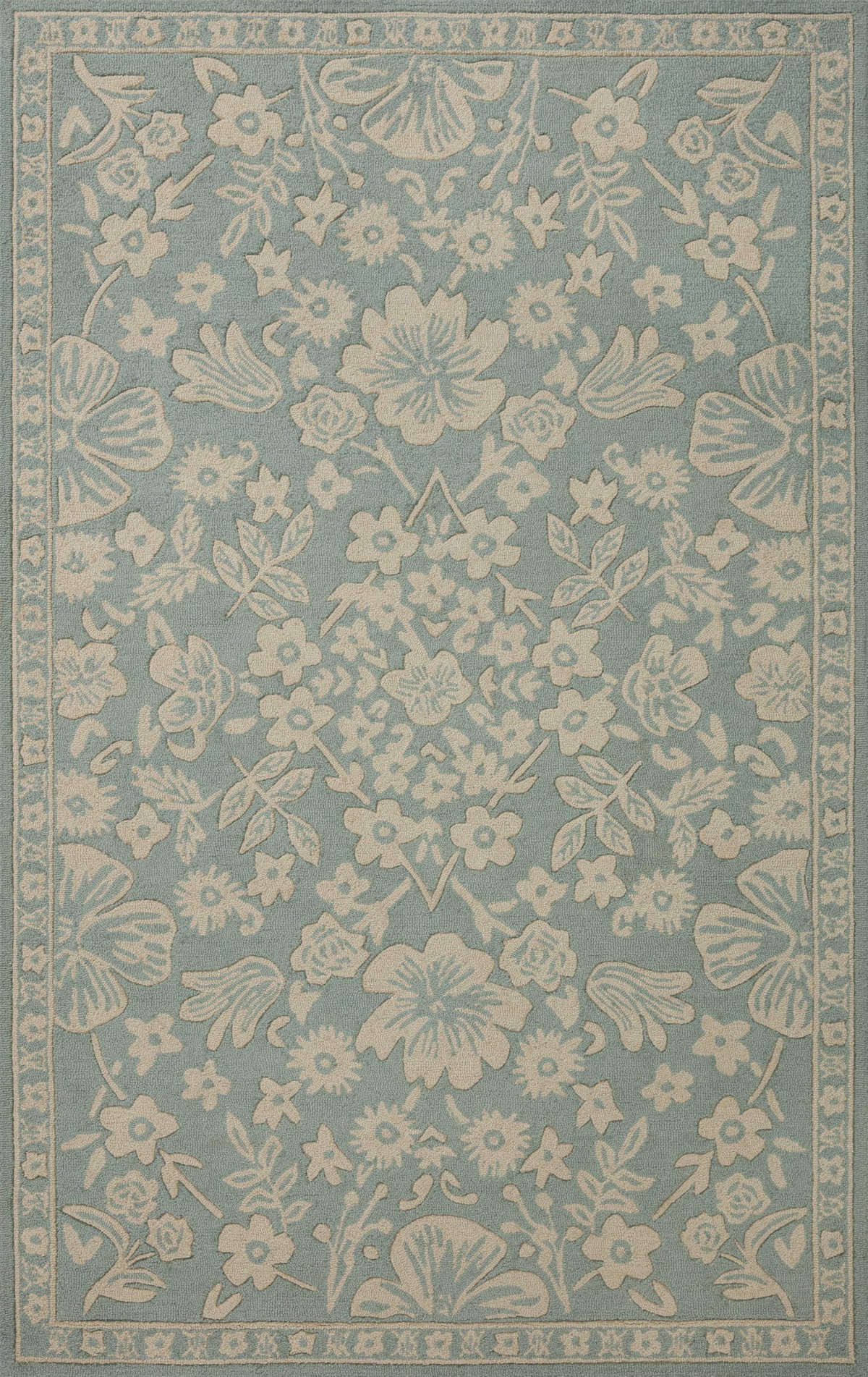 Rifle Paper Co. x Loloi Arboretum Rug, 7'9" length x 9'9" width View 1