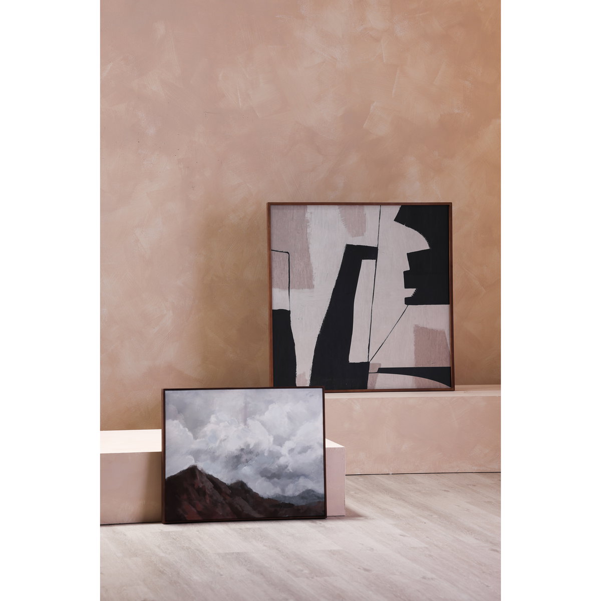 Nostalgia Framed Painting Warm Palette, by Moe's Home, 40" width x 40" height x 1.5" depth View 6