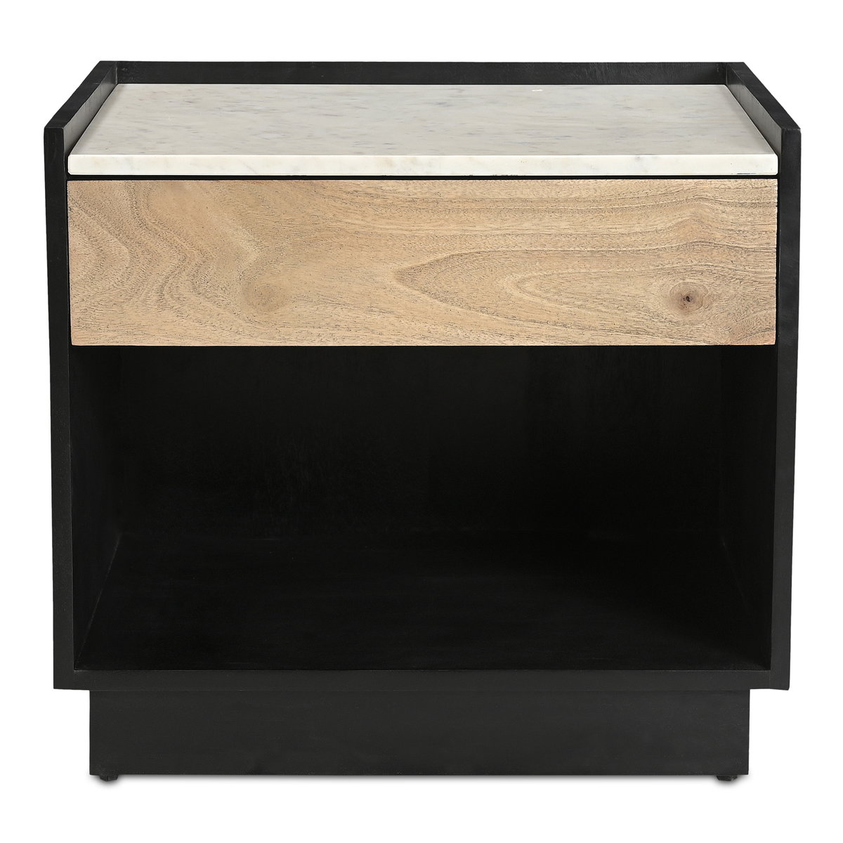 Carter Nightstand Black, by Moe's Home, 22" width x 20" height x 18" depth View 1