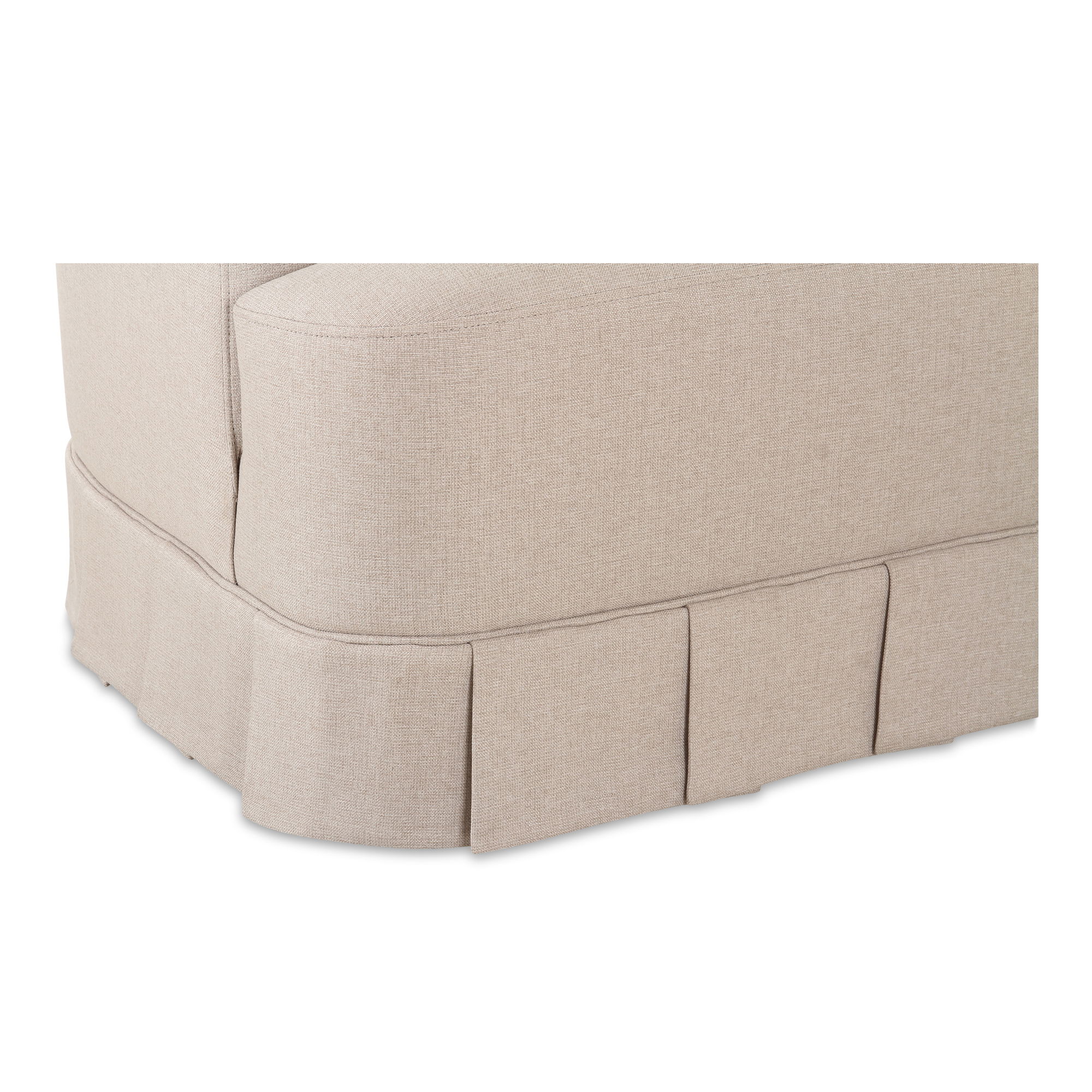 Maren Swivel Chair Beige, Accent Chair by Moe's Home, 32" width x 26.5" height x 30" depth View 7