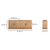 Tade 4 Door Sideboard Honey Pine thumbnail 10