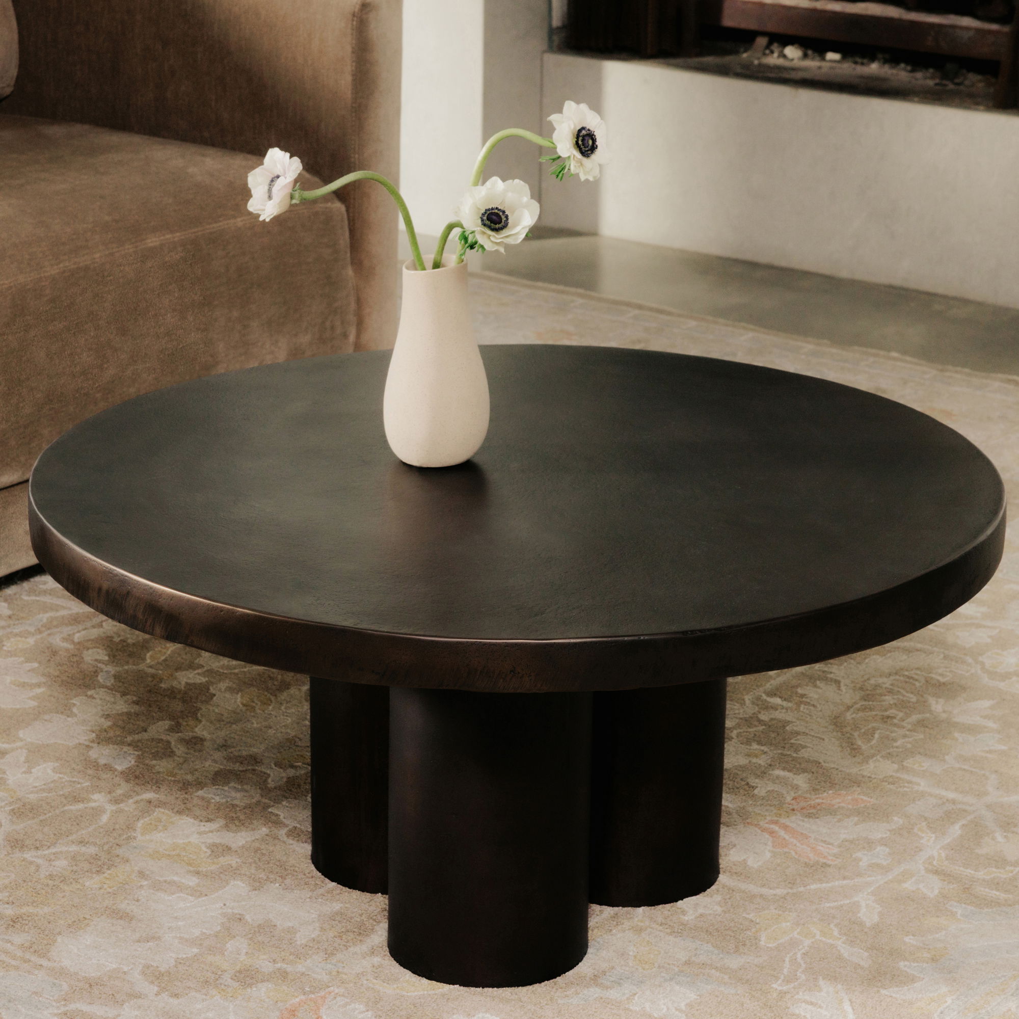 Logan Outdoor Coffee Table Black, by Moe's Home, 35" width x 16" height x 35" depth View 6