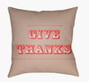 Thanks Accent Pillow, Decorative Pillow by Surya, 20" length x 20" width thumbnail